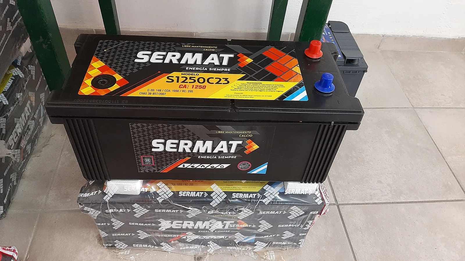 Stock de baterías Sermat en Villa María - Baterías Peiró