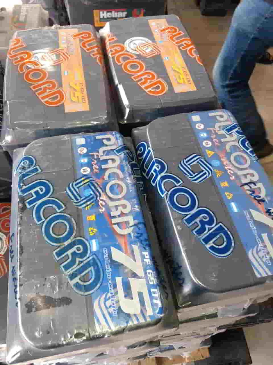 Baterías Placord apiladas distintos modelos